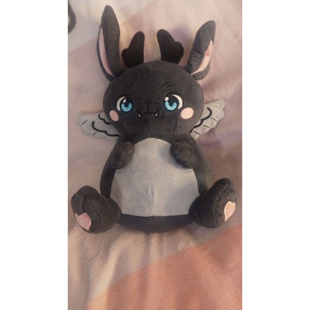 Avantris Bat Plush Stuffed Animal Washable Small Black Gray Pink White 2025